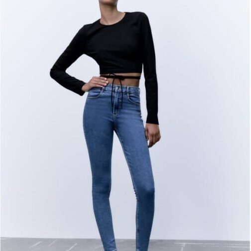 Women stylish jeans pant - Image 2