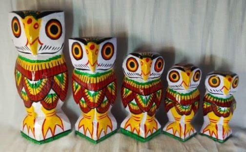 Wooden Owl Set