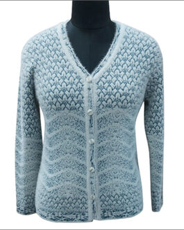 Women sky blue full sleeve sweater