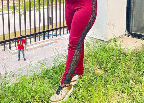 Women Red legging