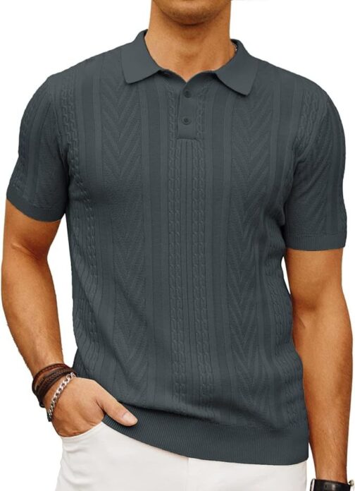 Men's Short Sleeve Sweater - Image 9