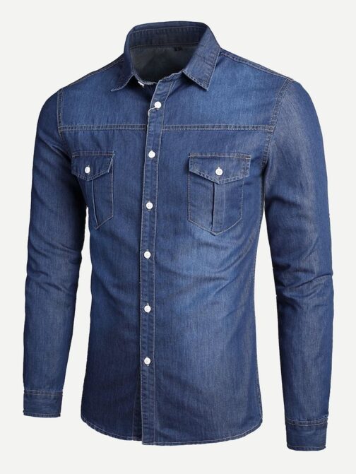 Men's Denim Shirt - Image 10